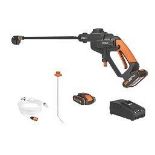 Worx Powershare HydroShot Pressure Cleaner 22 Bar Pressure (R48)Portable cleaning and watering