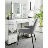 New & Boxed Luxury Deco Assembled Mirrored Dressing Table. RRP £599. The Mirage Mirrored Dressing