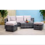 TRADE LOT 5 X BRAND NEW LINEA 7 PIECE LUXURY RATTAN SETS RRP £1499 EACH. PERFECT FOR THOSE SUMMER