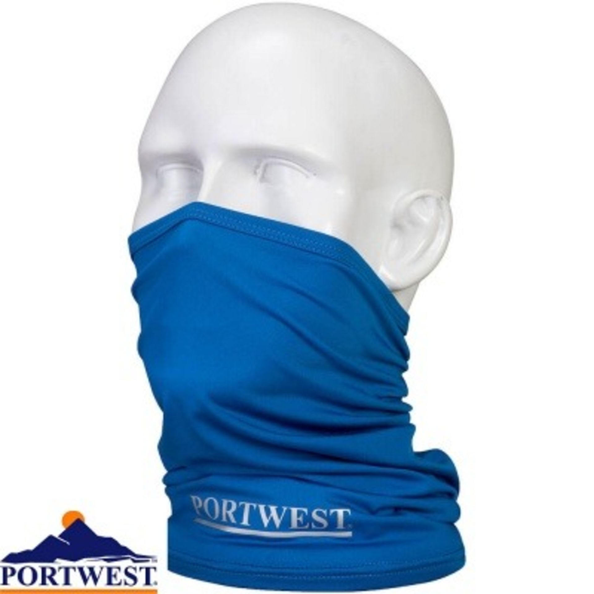 240x Brand New Portwest Anti-Microbial Lightweight Multiway Stretch Scarf - RRP £6.98 Each (R36)
