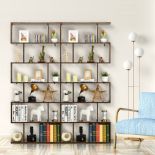 6 Tier S-Shaped Bookshelf Storage Display Bookcase Decor Z-Shelf. - R14.7. This 6-tier S-shaped