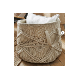 Macrame Storage Basket. - SR29. This gorgeous basket with a beautiful pattern has the perfrct