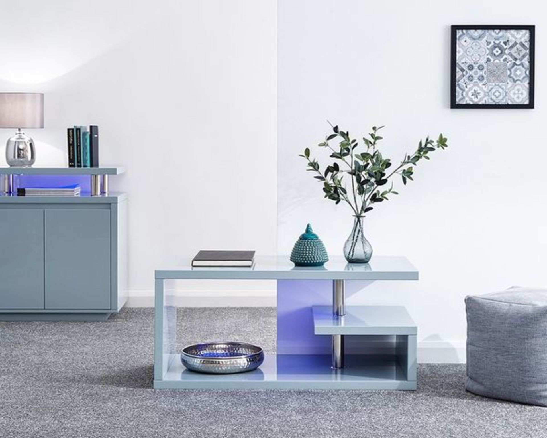 GFW Polar High Gloss LED Coffee Table. - SR28. RRP £249.00. The perfect combination of