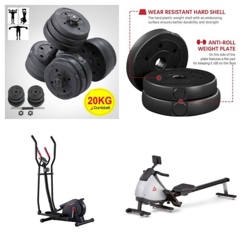 Brand New Exercise Equipment in Trade and Single Lots Including Rowers, Cross Trainers, Weight Sets and much more