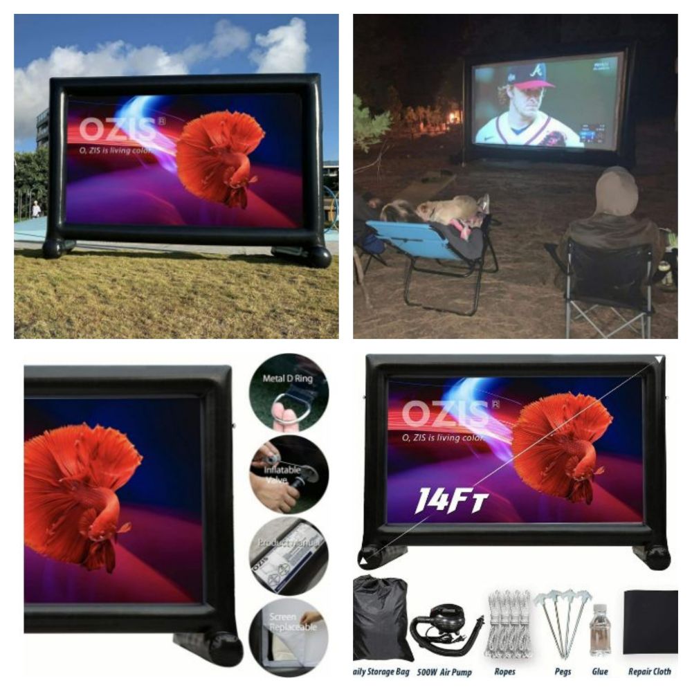 New & Boxed Outdoor TV Screens / Waterproof Movie Screens with Pumps - 12, 16 & 20 Foot - Delivery Available!