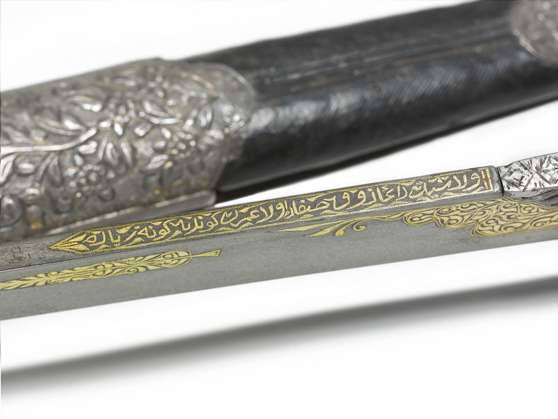 Ottoman agate-hilted dagger with scabbard, Turkey, late 18th/19th century - Image 2 of 4