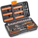 130pc Socket + Bit Set - ER7. Be prepared for the unexpected with the Luxury 130pc Socket + Bit Set.
