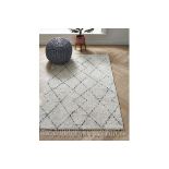 2x BRAND NEW Mono Diamond Rug. RRP £85 EACH. With a latex backing to prevent sliding, this Mono