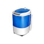 2 in 1 Mini Single Tub Washer Spin Dryer Semi-automatic. - E34. This portable laundry washing