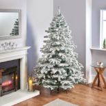 7ft Aspen Flocked Christmas Tree (LOCATION H/S 2.7.1)