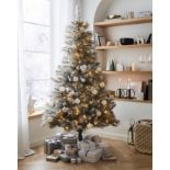 6ft Pre-Lit Grey Glitter Christmas Tree (LOCATION H/S 2.7.1)
