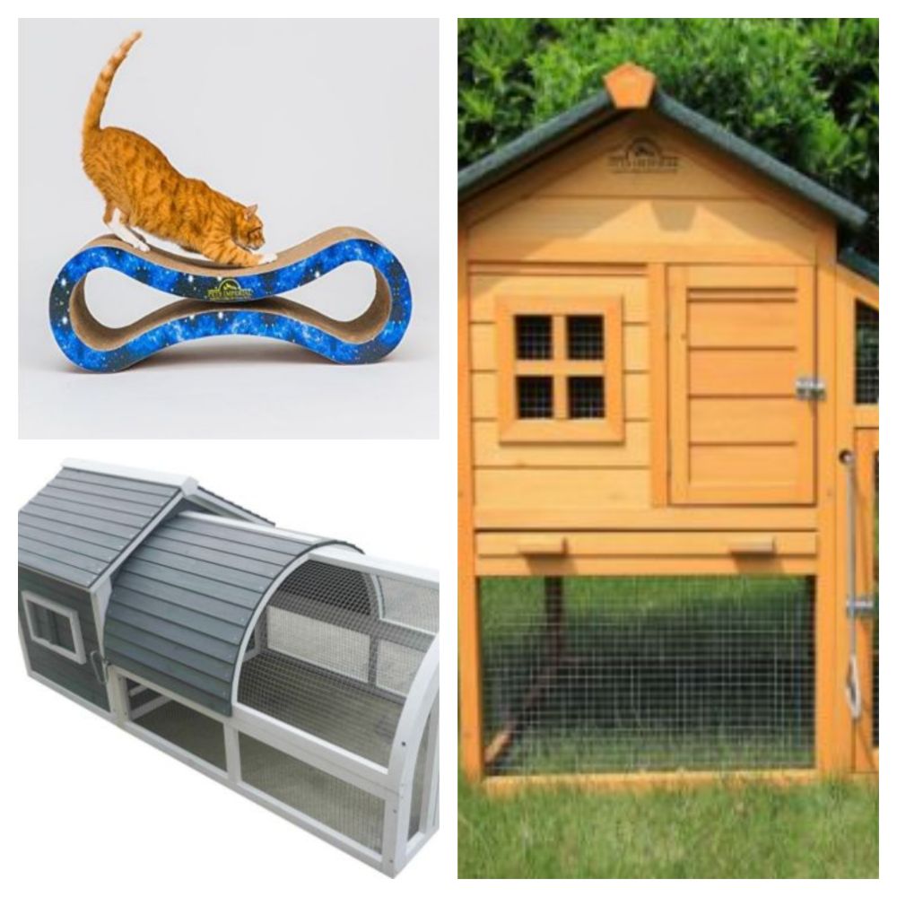 Pet Sale Including Luxury Rabbit Hutches In Various Designs and Premium XL Cat Scratchers - Single & Trade Lots - Delivery Available