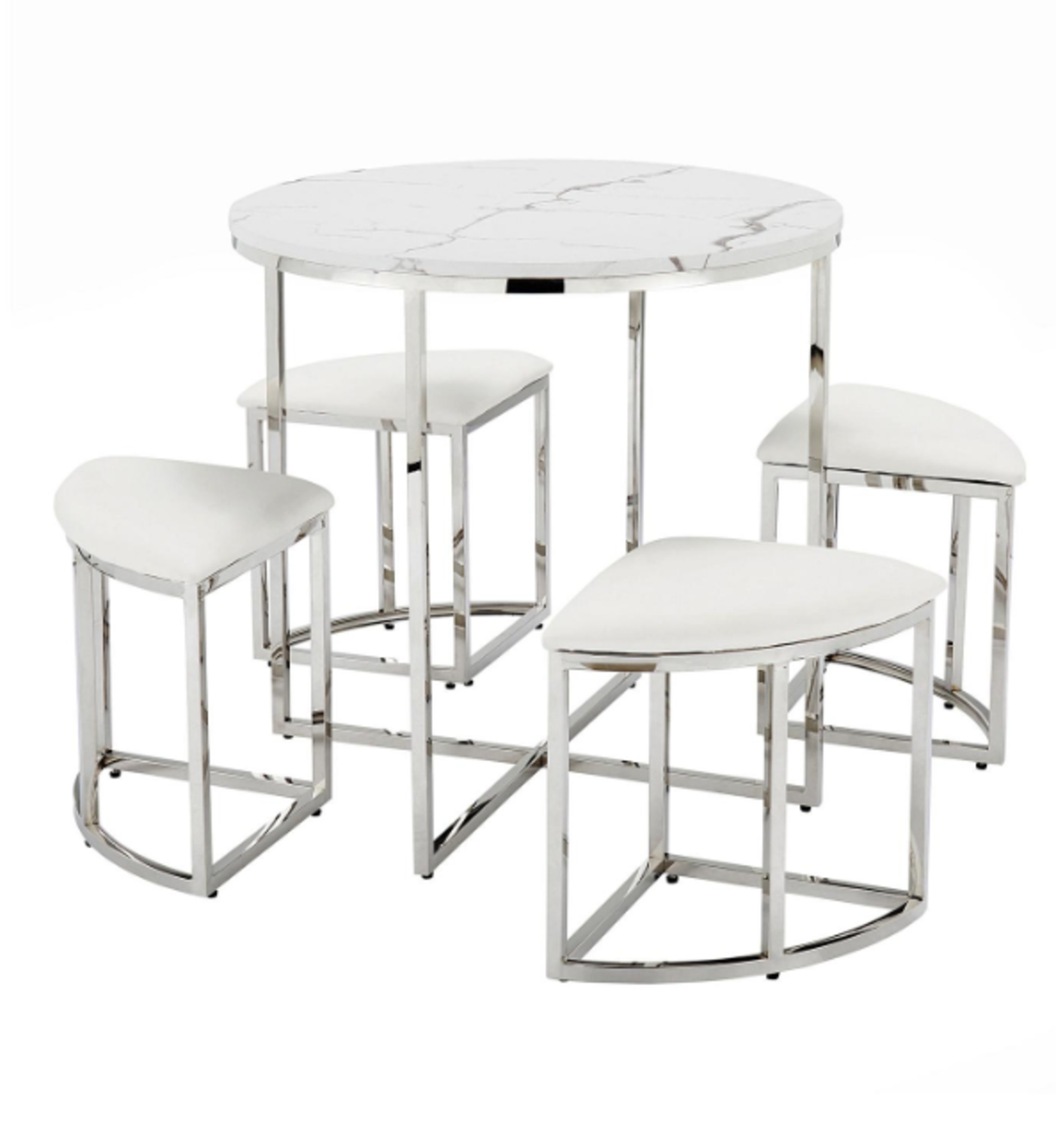 New & Boxed Milan Hideaway Space Saving Dining Sets. RRP £399 each. If you’re looking for a dining - Image 4 of 4