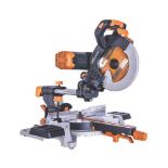 Evolution R255SMS-DB 255mm Electric Double-bevel Sliding Mitre Saw 230V (ER49)