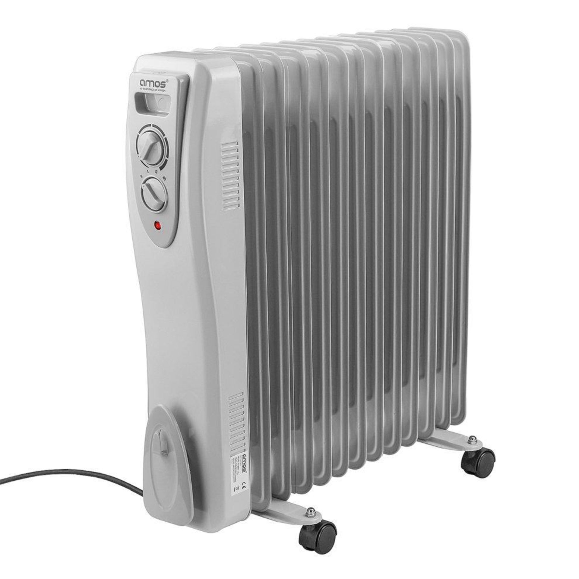 AMOS 13 Fin 3000W Oil Filled Radiator 3 Setting Thermostat Heater (ER44)