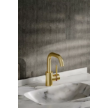 Gold Arc Single-Handle Faucet with Swivel Spout (ER44)