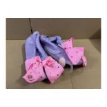 24 X BRAND ENW PAIRS OF JOJO SIWA VELVET BOW SLIPPERS S1RA