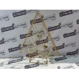 15 x brand new gold coloured christmas tree memo boards