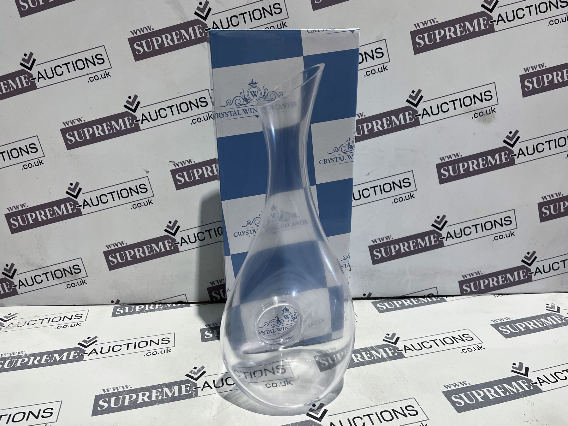 12 X BRAND NEW CRYSTAL WINE DECANTERS R3-7