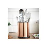 Rotating Utensil Holder - Copper - Vonhaus - Kitchen - PW. Keep kitchen utensils by and ready for