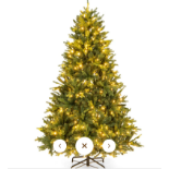 150/180 CM PRE-LIT ARTIFICIAL CHRISTMAS TREE WITH 844/1168 BRANCH TIPS 250/350 LED LIGHTS-1.8 M -