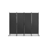 4-PANEL FOLDING ROOM DIVIDER WITH WHEELS FOR LIVING ROOM BEDROOM -GREY. - R13.4. Looking for a