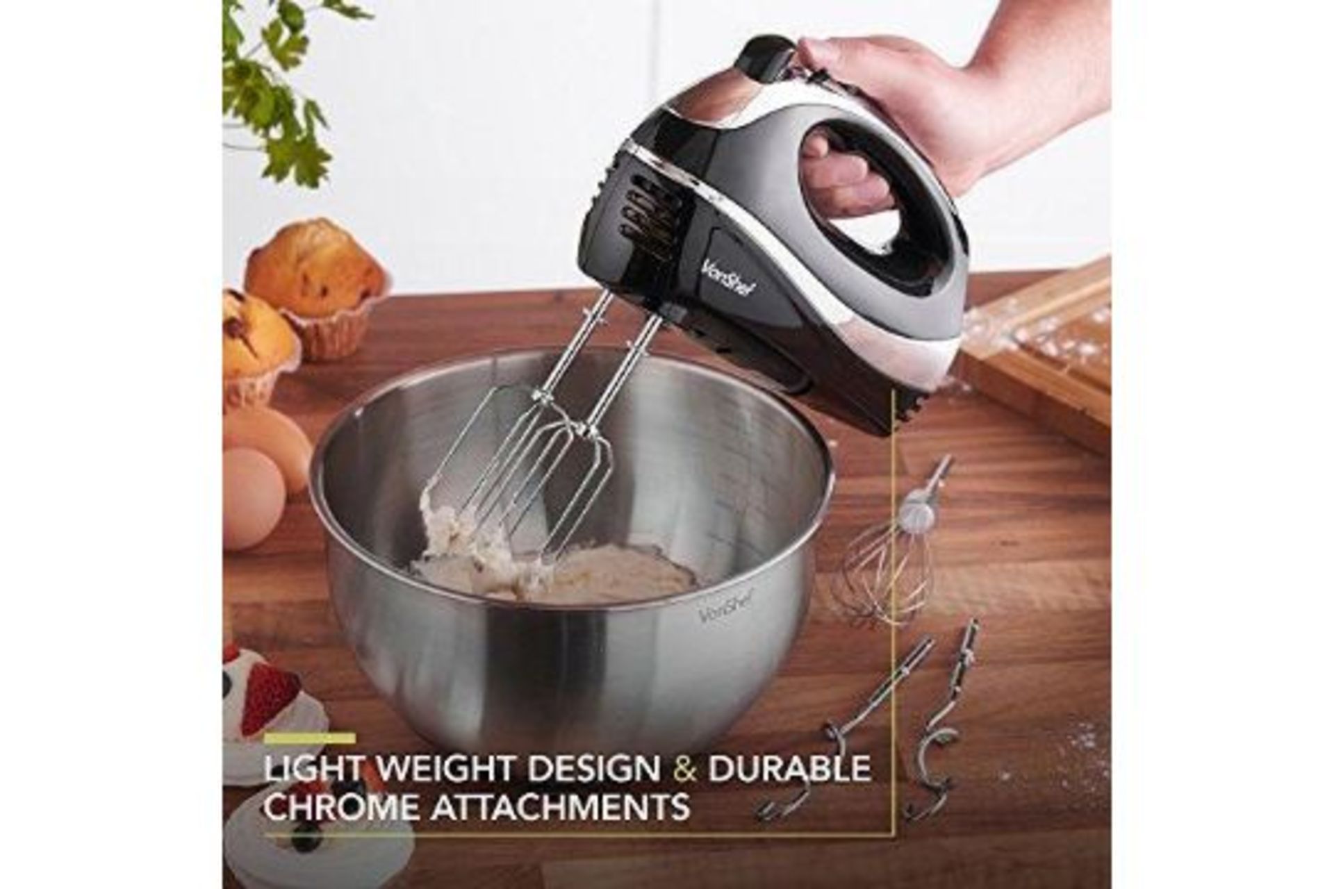 300W Hand Mixer - Black - PW. 300W Hand Mixer - BlackThis is the ultimate kitchen appliance if you