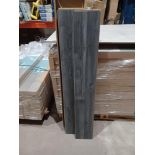 PALLET TO CONTAIN 20 X PACKS OF BAIRNSDALE DARK GREY WOOD LAMINATE FLOORING. EACH PACK CONTAINS 1.