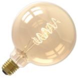 Calex E27 G125 3.8W LED Filament Flex Gold - ER40