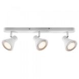Eik 3-Spot Indoor Dining Kitchen Metal Spot Light in White (Diam) 8.5cm - ER44
