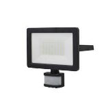 GoodHome Lucan Afd1019-Ib Black Mains-Powered Cool White Outdoor LED Pir Floodlight 3000Lm - ER41