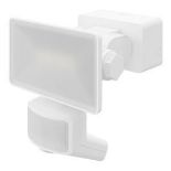 GoodHome Davern White Mains-Powered Cool White Outdoor LED Pir Floodlight 1000Lm - ER40