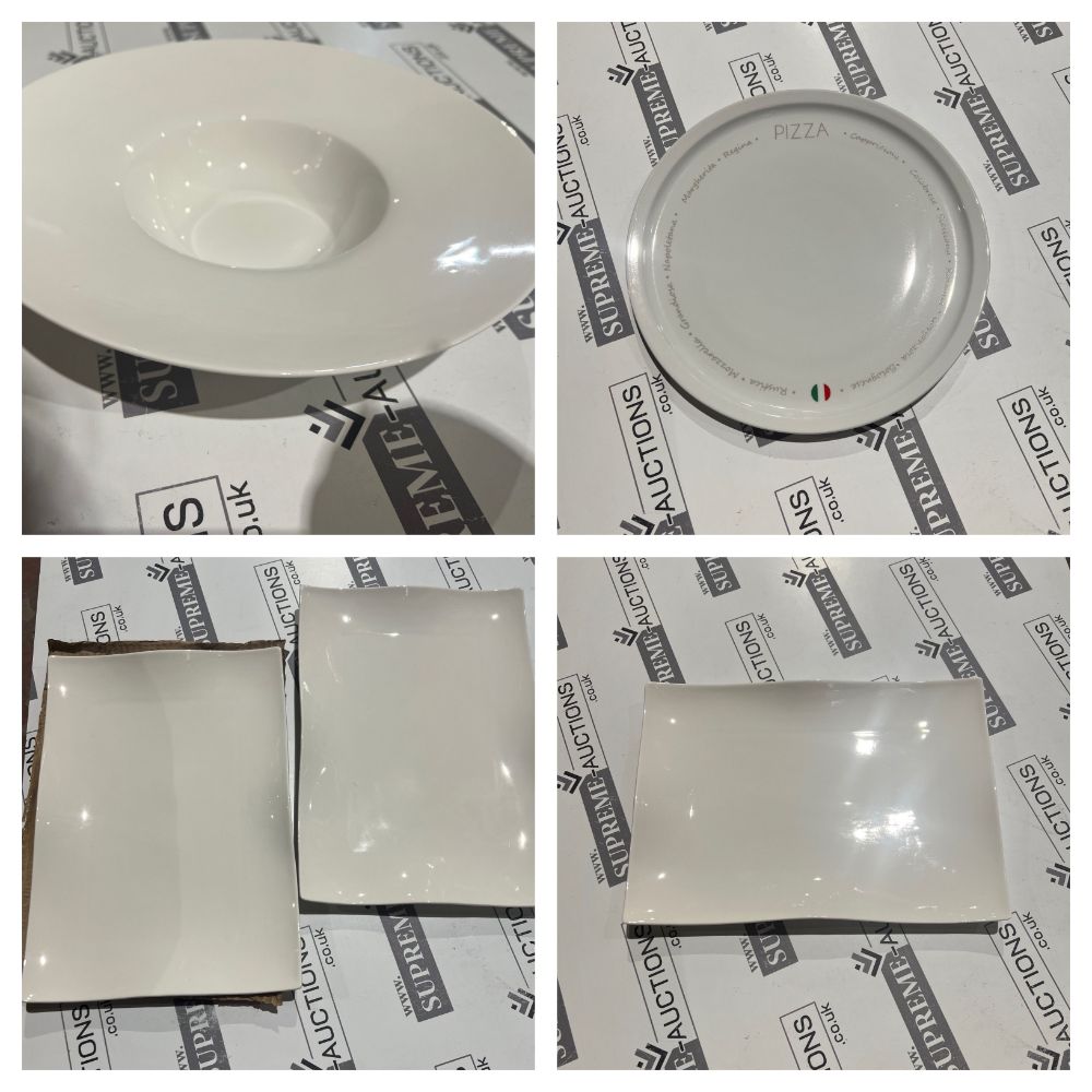 Liquidation of High End Crockery Items - Plates, Bowls, Pizza Plates, Side Plates & More - Delivery Available - Trade Lots!