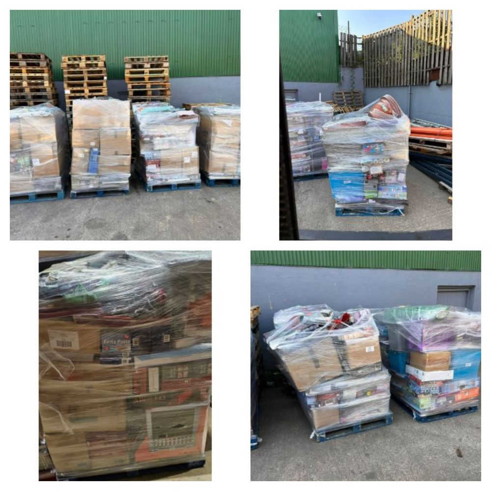 Pallets of Unchecked End of Line Supermarket Pallets - Mystery Pallets - Huge Re-Sale Potential - Delivery Available!