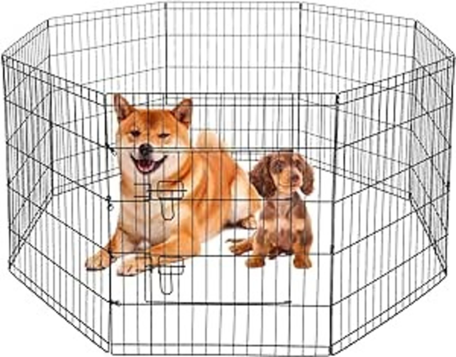 8 Panel Puppy-Cat-Rabbit Foldable Playpen for Indoor/Outdoor Panel approx 50x76cm (LOCATION H/S 5.