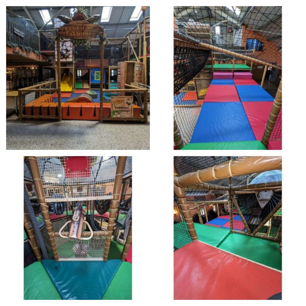 FULL LARGE CHILDRENS JUNGLE THEMED PLAY LAND WITH SLIDES, PUZZLES, BALL SHOOTERS AND MORE. ORIGINAL COST 125K DISMANTLED AND READY TO MOVE