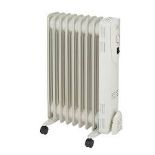 1500W Off-white Oil-filled radiator. - ER47. Keep your rooms warm and toasty with this 2000W