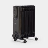 9 Fin 2000W Oil Filled Radiator - Black. - ER46. Features 9 oil-filled fins to effectively heat