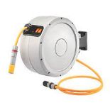 TITAN AUTO-REEL HOSE 25M. - ER46. Wall-mounted hose reel with an auto retract function and 180°