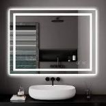 Dripex Bathroom Mirror with LED Lights, 500 * 700 MM Illuminated Backlit Wall Mounted Vanity