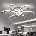 Warmiehomy Modern LED Ceiling Light, LED Chandelier Lamp Flush Mount Hanging Lamp with Cool - ER47.