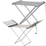 Groundlevel Freestanding Winged Heated Clothes Airer/Towel Rail - ER46. This heated airer is the