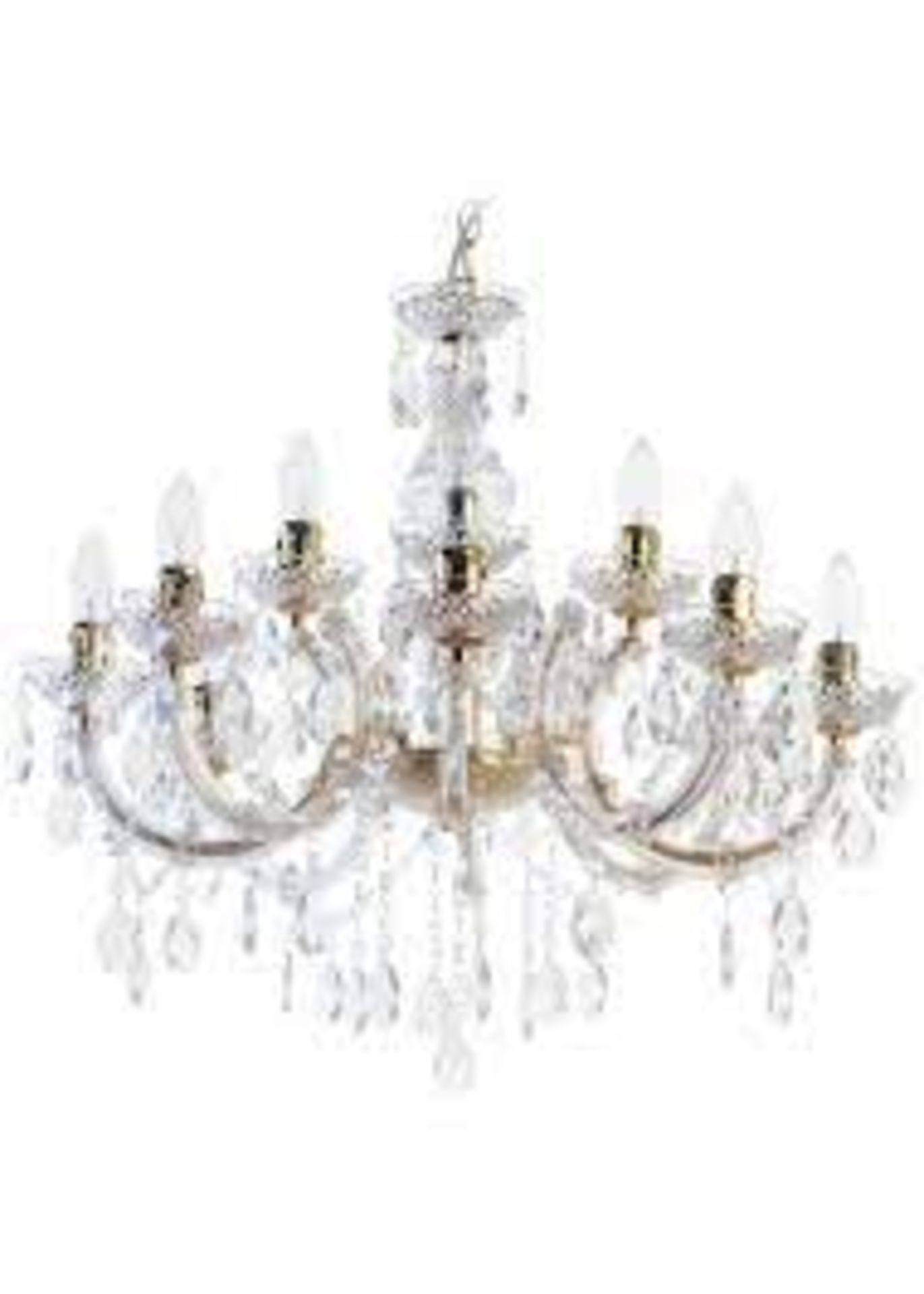 Inlight Charlotte 12 Light Chandelier (135cm x 63cm x 63cm. - ER46.