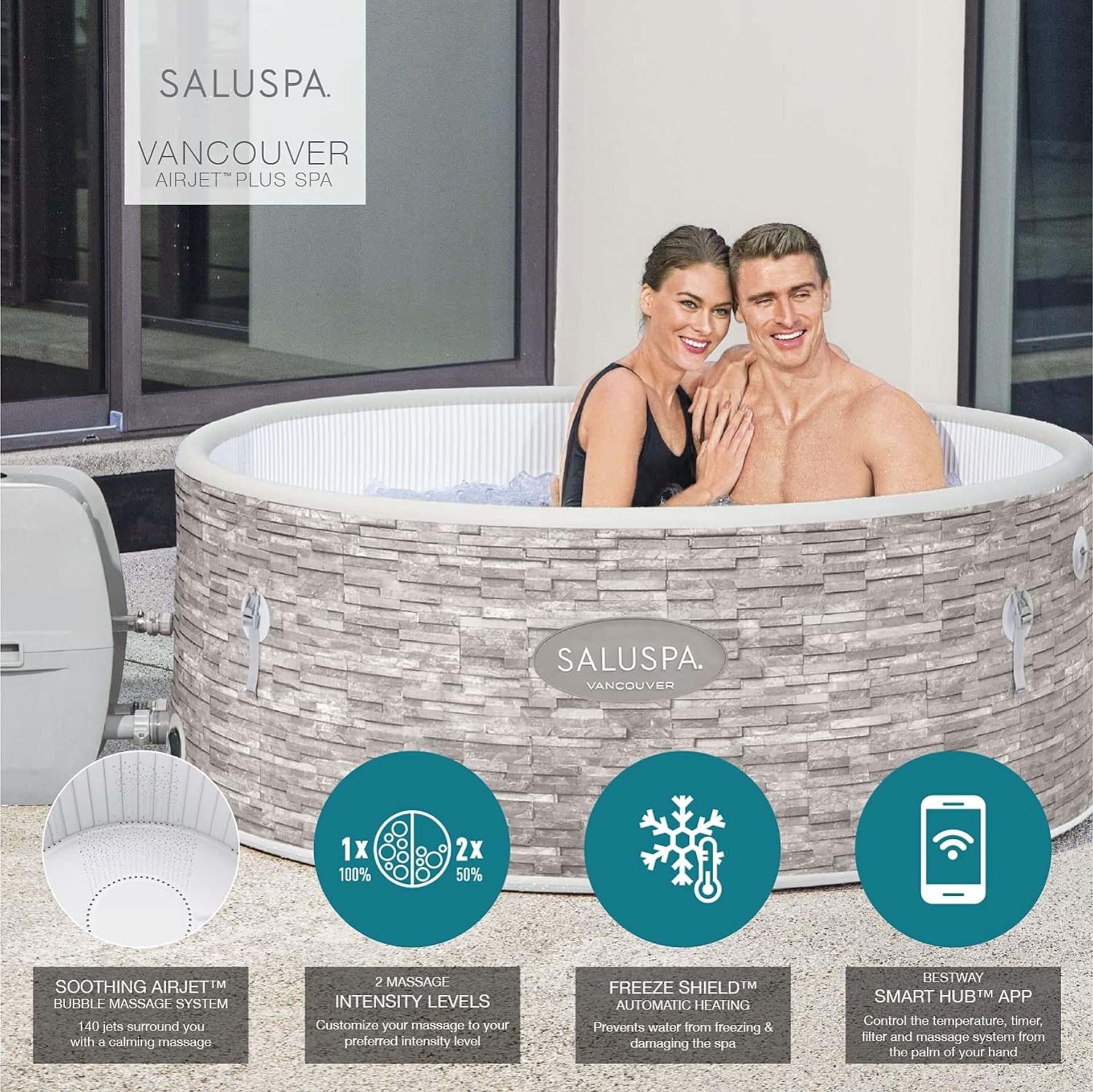 Bestway Vancouver Hot Tub. RRP £550.00. - ER46. Receive total relaxation when you slip into this - Image 2 of 2