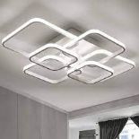 Warmiehomy Modern LED Ceiling Light, LED Chandelier Lamp Flush Mount Hanging Lamp with Cool