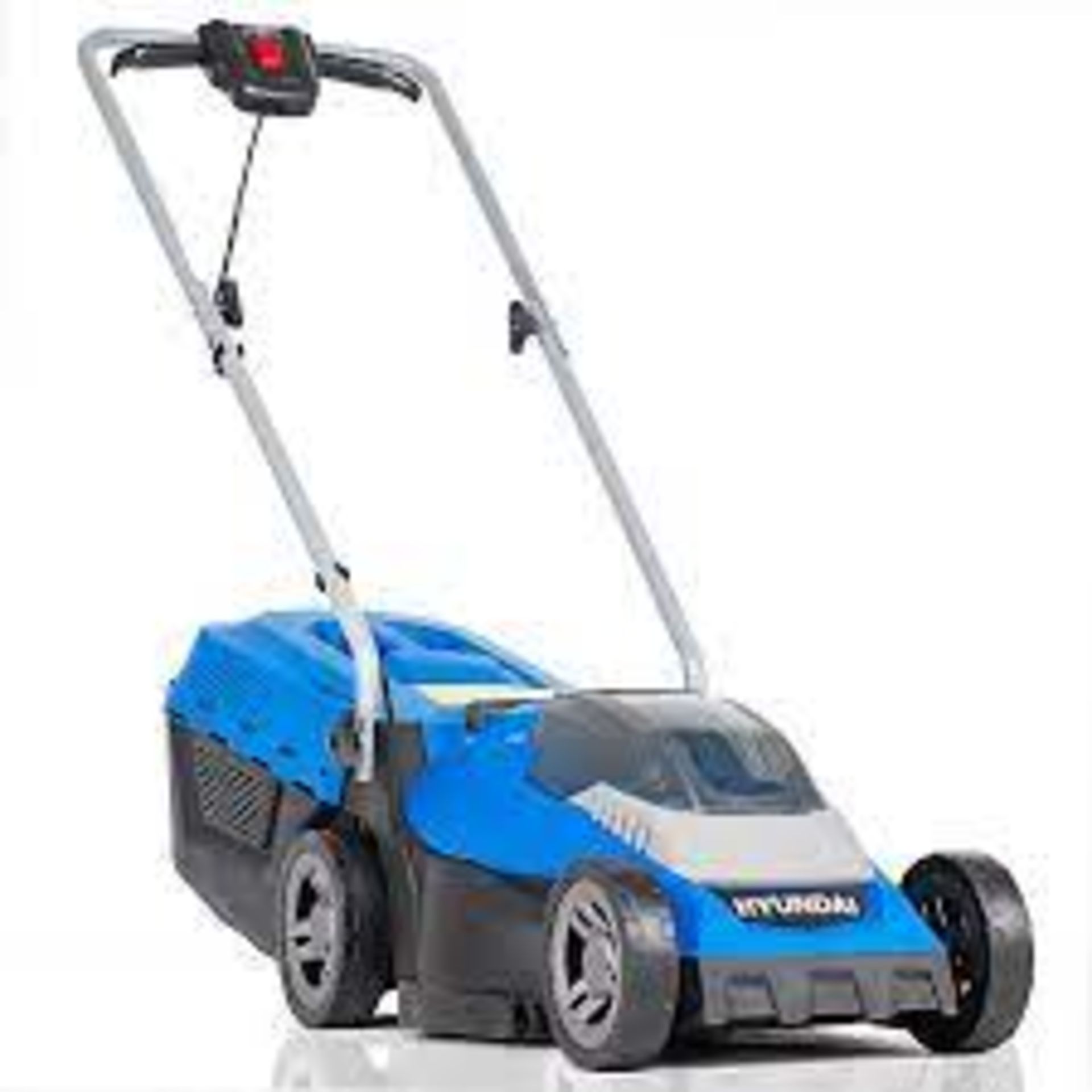 Hyundai 40V Lithium-Ion Cordless Battery Powered Roller Lawn Mower 33cm Cutting. - ER46. The