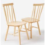 Erika Spindle S2 Dining Chairs Light Wood. - ER28