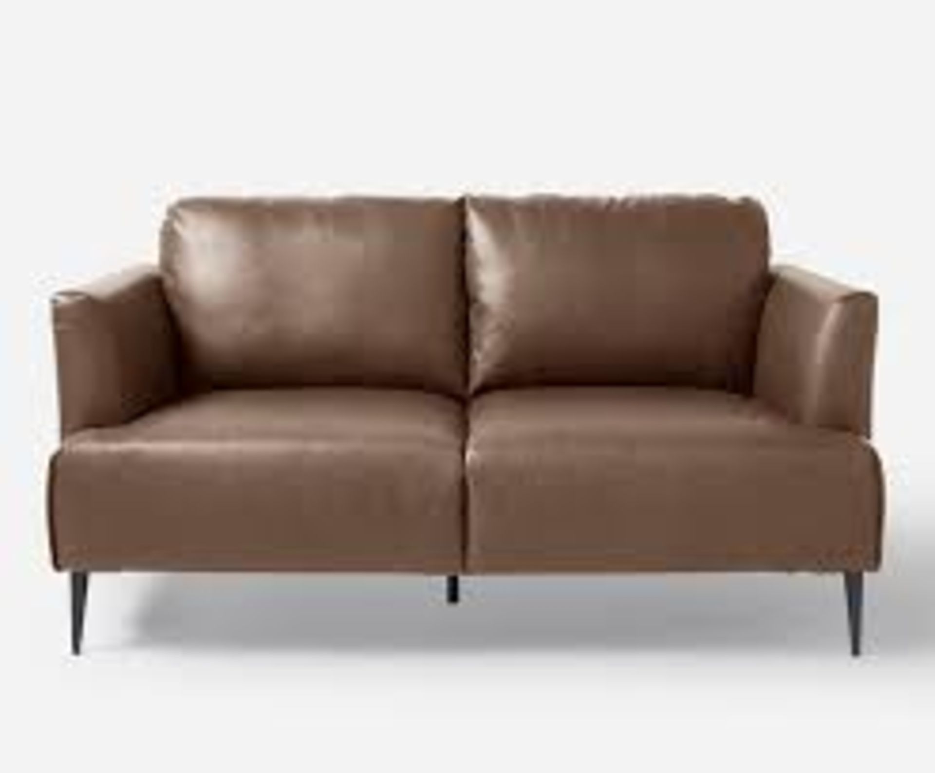 Gray Osbourn 131 Faux Leather 3 Seater Sofa. - ER23. RRP £749.00.