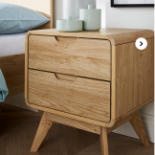 Gray & Osbourn No.157 Oslo Bedside Table. - ER27. With its beautifully curved retro edges and