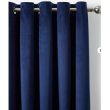 Velour Eyelet Curtains - ER26. 228x228cm. Create an opulent look in any room with these luxury